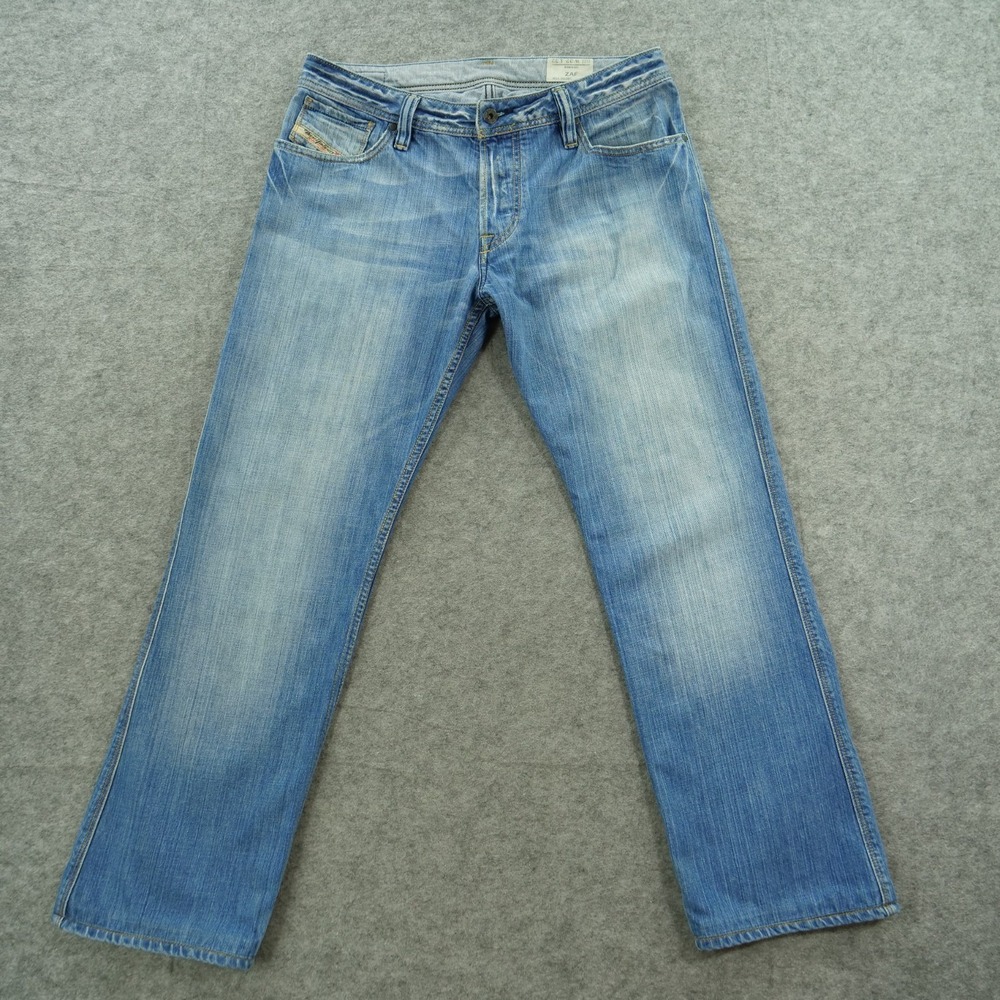 Rare Vintage Diesel ZAF Jeans Mens 32 Blue Bootcut Y2K Mid Rise Button 008BC
